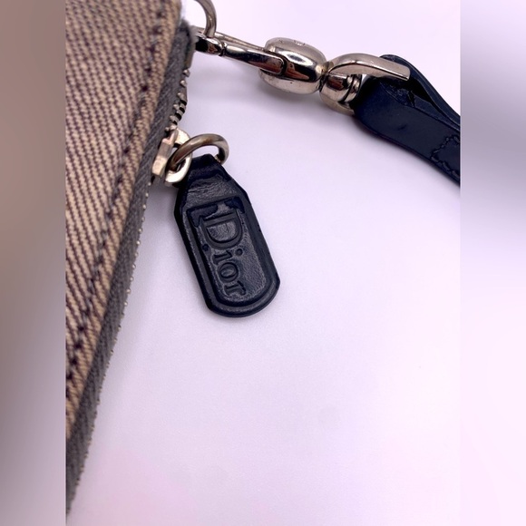 Christian Dior Denim Saddle Pochette-Rare Vintage - Picture 5 of 8